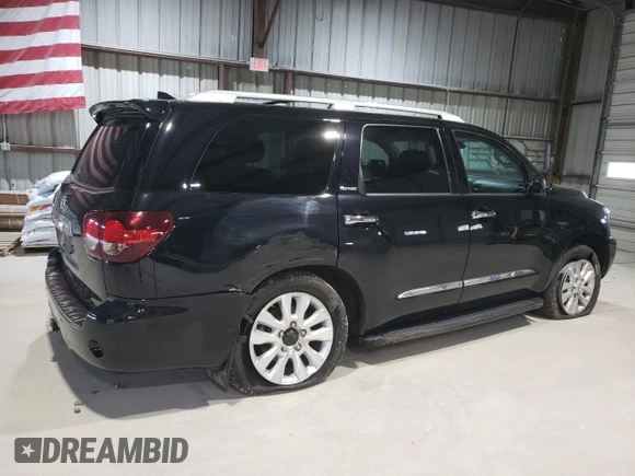 2020 Toyota Sequoia Platinum with VIN 5TDDY5G17LS179368, listed as a Copart auction lot 41524835 with 55,319 mi miles and Salvage Title. Bid and sale history available at carsss.com. Image 3.