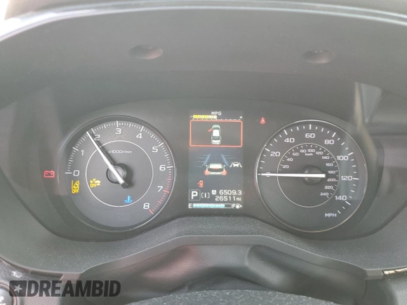 2022 Subaru Impreza Premium with VIN 4S3GKAD61N3602876, listed as a Copart auction lot 64166075 with 26,511 mi miles and Salvage title. Bid and sale history available at DreamBid. Image 9.
