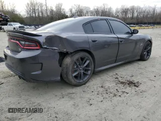 2019 Dodge Charger Scat Pack with VIN 2C3CDXGJ5KH742227, listed as a Copart auction lot 44421325 with 70,467 mi miles and Salvage Title. Bid and sale history available at DreamBid. Image 3.