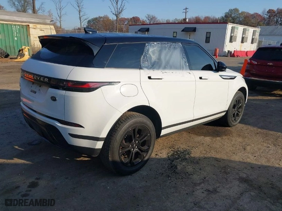 2020 Land Rover Range Rover Evoque S with VIN SALZJ2FX6LH058858, listed as a IAAI auction lot 40877510 with 55,591 mi miles. Bid and sale history available at carsss.com. Image 4.