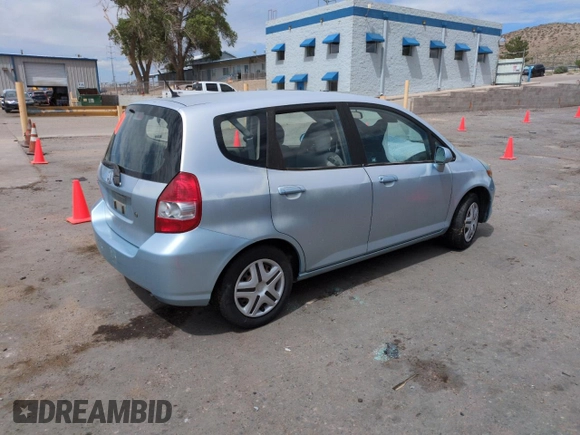2007 Honda Fit with VIN JHMGD37477S061629, listed as a Copart auction lot 60435605 with 89,193 mi miles and Clean title. Bid and sale history available at DreamBid. Image 3.