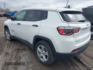2023 Jeep Compass Sport with VIN 3C4NJDAN6PT512279, listed as a IAAI auction lot 41692817 with 136,696 mi miles and . Bid and sale history available at DreamBid. Image 3.