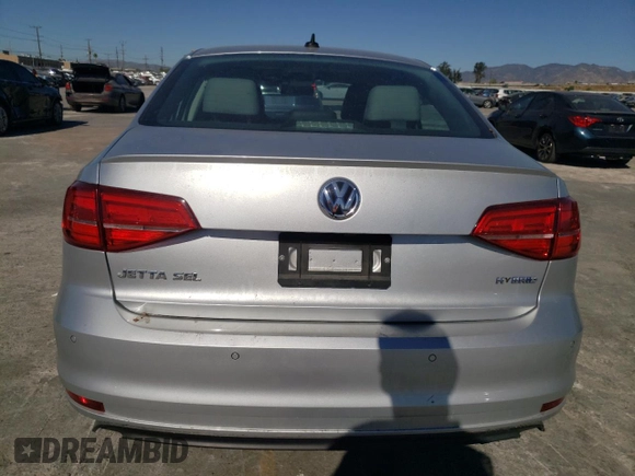 2015 Volkswagen Jetta Sedan Hybrid SEL Premium with VIN 3VW637AJ7FM400853, listed as a Copart auction lot 74588603 with 36,030 mi miles. Bid and sale history available at carsss.com. Image 6.