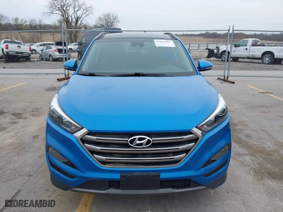 2016 Hyundai Tucson Eco with VIN KM8J3CA28GU041357, listed as a IAAI auction lot 41661997 with 87,000 mi miles. Bid and sale history available at carsss.com. Image 12.