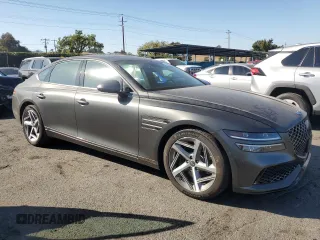 2023 Genesis G80 2.5T with VIN KMTGA4SC1PU166008, listed as a Copart auction lot 79831594 with 12,628 mi miles and Salvage Title. Bid and sale history available at DreamBid. Image 4.