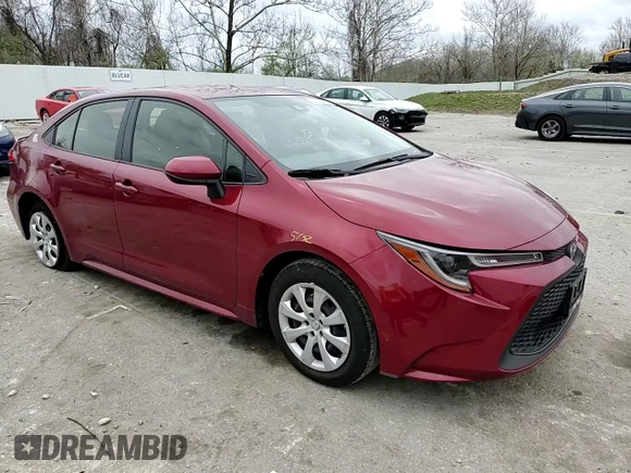 2022 Toyota Corolla LE with VIN JTDEPMAE3NJ197220, listed as a Copart auction lot 51528805 with 23,889 mi miles and Salvage Title. Bid and sale history available at carsss.com. Image 10.