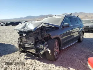 2015 Mercedes-Benz GL-Class GL 63 AMG with VIN 4JGDF7EE8FA497858, listed as a Copart auction lot 72887864 with 106,050 mi miles and Salvage Title. Bid and sale history available at carsss.com. Image 1.