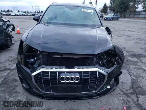2020 Audi Q3 S line Prestige with VIN WA1FECF38L1056341, listed as a Copart auction lot 35998373 with 29,876 mi miles. Bid and sale history available at carsss.com. Image 5.