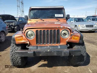 2001 Jeep Wrangler SE with VIN 1J4FA29P21P304534, listed as a Copart auction lot 50096735 with 161,181 mi miles and Salvage Title. Bid and sale history available at carsss.com. Image 5.
