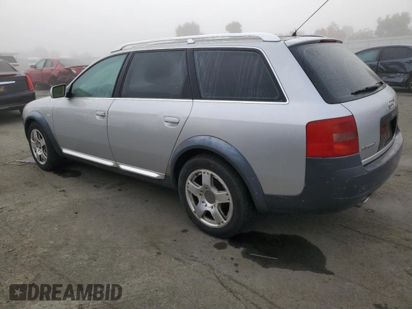 2001 Audi allroad A6 V8 with VIN WAUYP64BX1N166167, listed as a Copart auction lot 80590194 with 109,055 mi miles and Salvage Title. Bid and sale history available at DreamBid. Image 2.