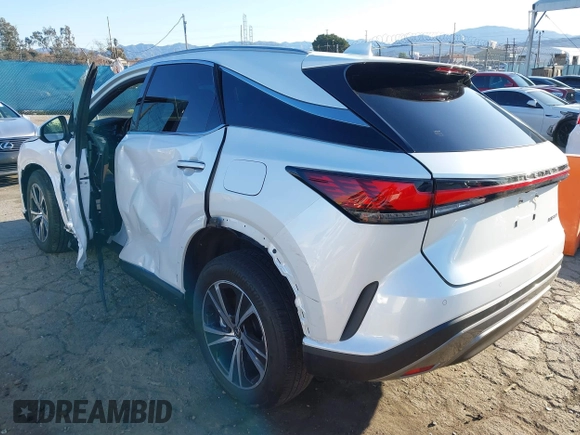 2023 Lexus RX with VIN JTJCHMAA6P2006725, listed as a IAAI auction lot 41827405 with 48,176 mi miles. Bid and sale history available at carsss.com. Image 3.