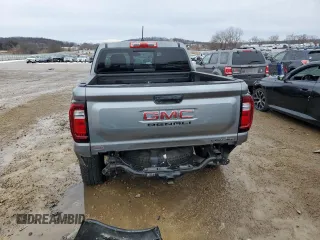 2023 GMC Canyon 4WD Denali with VIN 1GTP6FEK2P1176773, listed as a Copart auction lot 46045715 with 9,711 mi miles and Salvage Title. Bid and sale history available at carsss.com. Image 6.