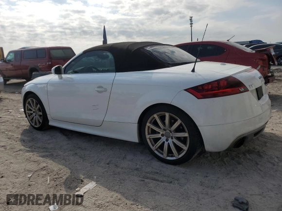 2014 Audi TT Premium Plus with VIN TRUSFAFK0E1003543, listed as a Copart auction lot 44124635 with 122,270 mi miles and Salvage title. Bid and sale history available at DreamBid. Image 2.