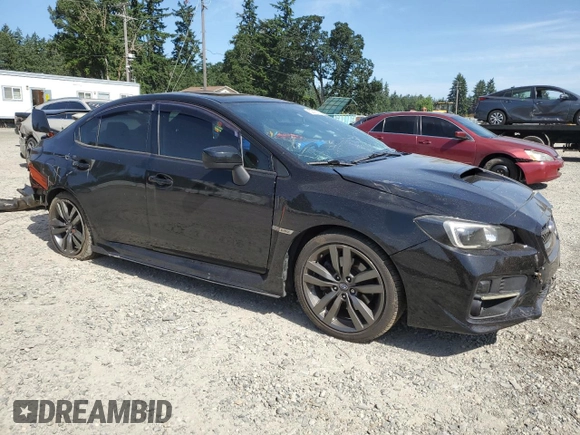 2017 Subaru WRX Premium with VIN JF1VA1E65H8807803, listed as a Copart auction lot 60375715 with Not provided miles and Salvage title. Bid and sale history available at DreamBid. Image 4.
