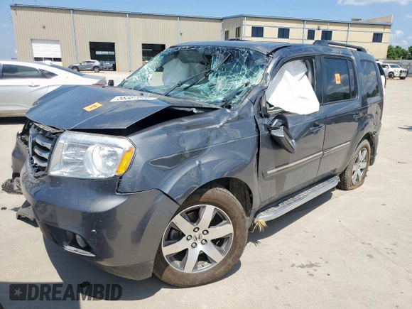 2013 Honda Pilot Touring z VIN 5FNYF3H97DB032389, wystawiony jako Copart lot #58387645 z przebiegiem Nie podano mil oraz Szkoda całkowita • Salvage title. Historia ofert i sprzedaży dostępna na DreamBid. Obrazek 1.