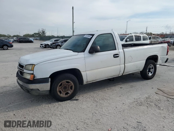 2007 Chevrolet Silverado 1500 LS with VIN 1GCEC14V27Z204071, listed as a Copart auction lot 50455645 with 123,355 mi miles and Salvage Title. Bid and sale history available at carsss.com. Image 1.
