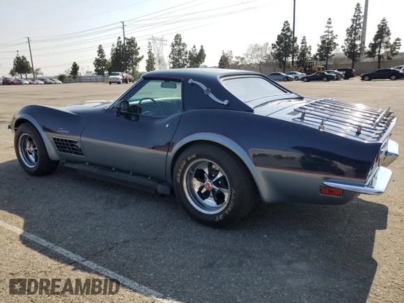 1972 Chevrolet Corvette with VIN 1Z67K2S510901, listed as a Copart auction lot 60161955 with 63,129 mi miles and Clean title. Bid and sale history available at DreamBid. Image 2.