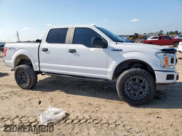 2018 Ford F-150 XL with VIN 1FTEW1E59JKF20623, listed as a Copart auction lot 58075035 with 66,949 mi miles and Salvage title. Bid and sale history available at DreamBid. Image 4.