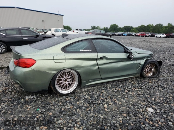 2017 BMW 4 Series 440i with VIN WBA4P1C55HK523005, listed as a Copart auction lot 54916354 with 99,425 mi miles and Salvage Title. Bid and sale history available at carsss.com. Image 3.