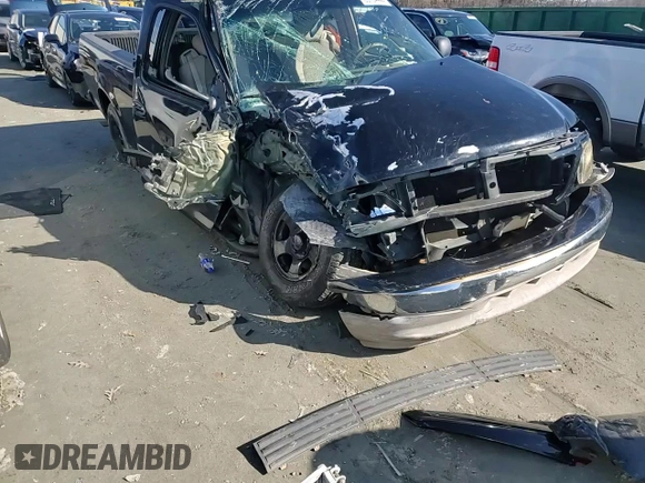2002 Ford F-150 XL with VIN 1FTRX17W52NB83825, listed as a Copart auction lot 85794444 with 0 mi miles and Salvage Title. Bid and sale history available at carsss.com. Image 10.