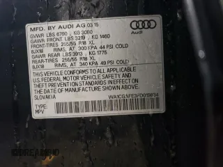 2015 Audi Q7 3.0T Premium with VIN WA1CGAFE3FD019834, listed as a Copart auction lot 83068494 with 89,641 mi miles and Salvage Title. Bid and sale history available at carsss.com. Image 13.