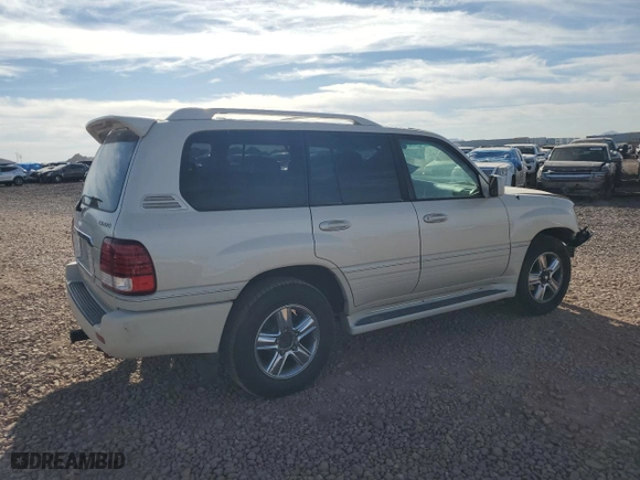 2006 Lexus LX 470 with VIN JTJHT00W464013203, listed as a Copart auction lot 43630005 with 260,641 mi miles and Salvage Title. Bid and sale history available at carsss.com. Image 3.