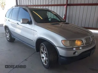 2002 BMW X5 4.4i with VIN 5UXFB33522LH38995, listed as a IAAI auction lot 41942776 with 1 mi miles. Bid and sale history available at carsss.com. Image 1.