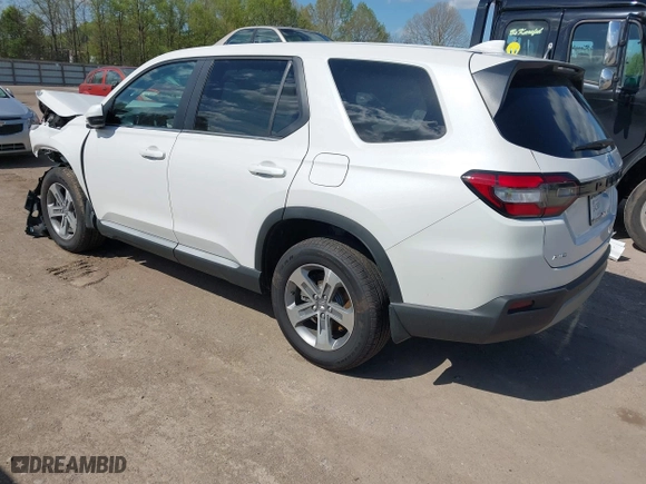 2025 Honda Pilot EX-L with VIN 5FNYG1H46SB080386, listed as a IAAI auction lot 42018056 with 1 mi miles. Bid and sale history available at carsss.com. Image 3.