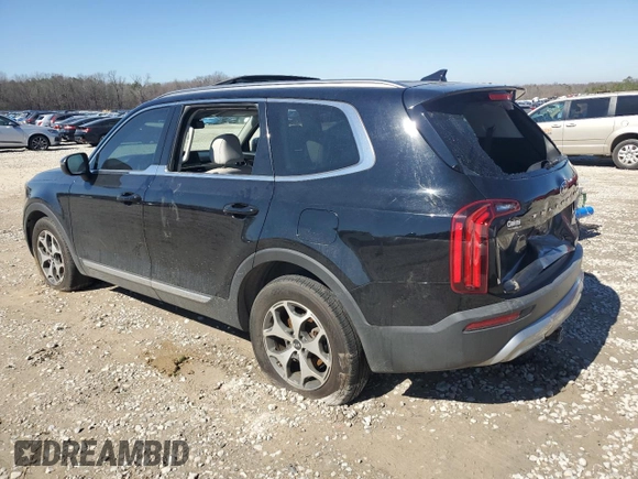 2020 Kia Telluride EX with VIN 5XYP34HC9LG001075, listed as a Copart auction lot 46814085 with 95,428 mi miles and Salvage Title. Bid and sale history available at DreamBid. Image 2.