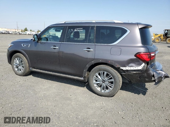 2024 Infiniti QX80 LUXE with VIN JN8AZ2AE4R9328471, listed as a Copart auction lot 69869294 with 17,071 mi miles and Clean Title. Bid and sale history available at carsss.com. Image 2.
