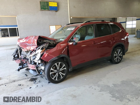 2023 Subaru Forester Limited with VIN JF2SKANC9PH449671, listed as a Copart auction lot 53366825 with 25,163 mi miles and Salvage title. Bid and sale history available at DreamBid. Image 1.