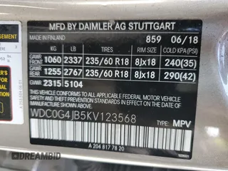 2019 Mercedes-Benz GLC 300 z VIN WDC0G4JB5KV123568, wystawiony jako Copart lot #61897445 z przebiegiem 31 259 mil mil oraz Szkoda całkowita • Salvage title. Historia ofert i sprzedaży dostępna na DreamBid. Obrazek 14.