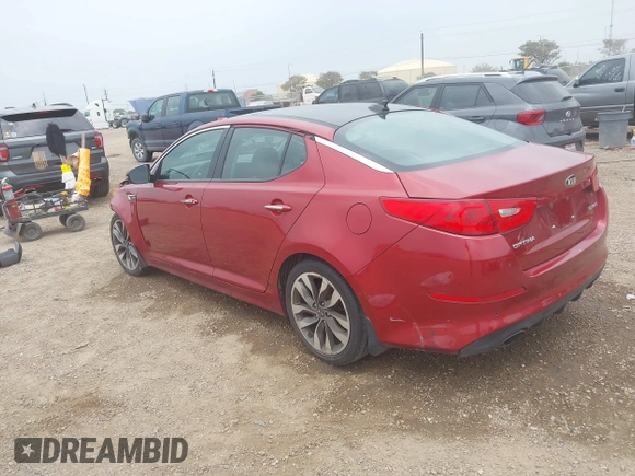 2015 Kia Optima SX Turbo with VIN 5XXGR4A65FG495401, listed as a IAAI auction lot 42287029 with 99,675 mi miles and . Bid and sale history available at DreamBid. Image 3.