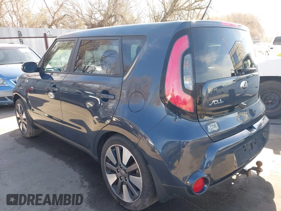 2014 Kia Soul + with VIN KNDJX3A52E7030918, listed as a IAAI auction lot 41857501 with 99,623 mi miles and . Bid and sale history available at DreamBid. Image 3.