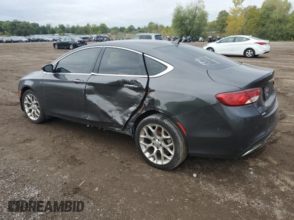 2015 Chrysler 200 C with VIN 1C3CCCEG8FN624446, listed as a Copart auction lot 49001465 with 157,663 mi miles and Salvage Title. Bid and sale history available at carsss.com. Image 2.