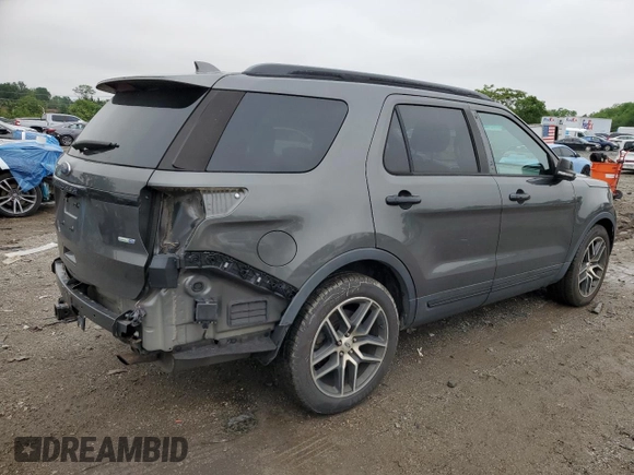 2017 Ford Explorer Sport с VIN 1FM5K8GT7HGA73833, выставлен на аукционе Copart как лот 56459295 с пробегом 76 742 миль миль и Списание • Salvage title. История ставок и продаж доступна на DreamBid. Изображение 3.
