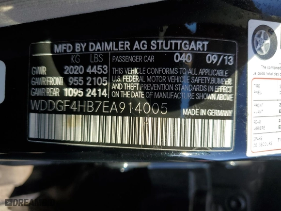 2014 Mercedes-Benz C-Class C 250 Sport with VIN WDDGF4HB7EA914005, listed as a Copart auction lot 85460764 with NaN miles and Salvage Title. Bid and sale history available at carsss.com. Image 14.
