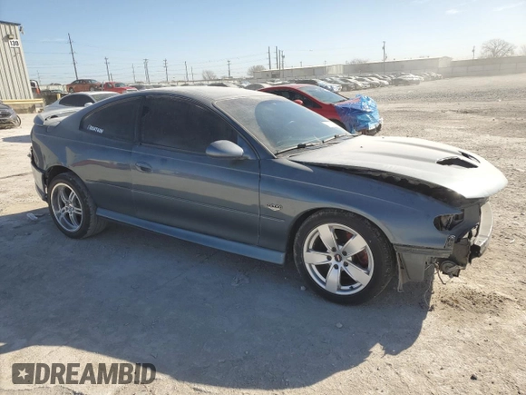 2005 Pontiac GTO z VIN 6G2VX12U45L456331, wystawiony jako Copart lot #45998595 z przebiegiem 86 291 mil mil oraz Szkoda całkowita • Salvage title. Historia ofert i sprzedaży dostępna na DreamBid. Obrazek 4.