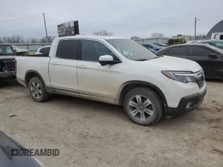 2019 Honda Ridgeline RTL-T with VIN 5FPYK3F65KB008827, listed as a Copart auction lot 44466815 with Not provided miles and Salvage title. Bid and sale history available at DreamBid. Image 4.