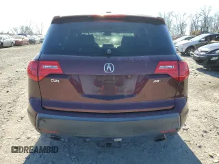 2007 Acura MDX Tech Pkg with VIN 2HNYD28367H526666, listed as a Copart auction lot 45125285 with 208,405 mi miles and Salvage Title. Bid and sale history available at carsss.com. Image 6.
