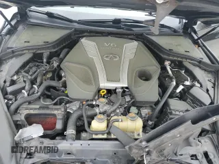 2016 Infiniti Q50 3.0t Premium with VIN JN1EV7AP0GM305290, listed as a Copart auction lot 49498585 with 110,384 mi miles and Salvage Title. Bid and sale history available at carsss.com. Image 12.