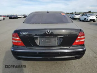 2002 Mercedes-Benz S 5.0L with VIN WDBNG75J32A295134, listed as a Copart auction lot 48179615 with 218,048 mi miles and Salvage Title. Bid and sale history available at carsss.com. Image 6.