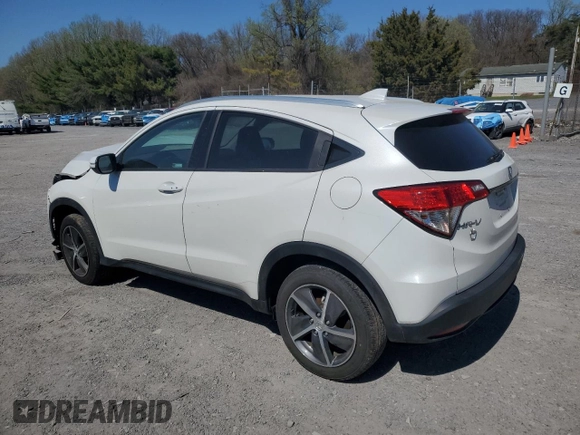 2021 Honda HR-V EX with VIN 3CZRU6H57MM717376, listed as a Copart auction lot 52577585 with 37,623 mi miles and Salvage Title. Bid and sale history available at carsss.com. Image 2.