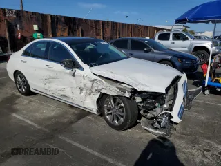 2015 Mercedes-Benz C 300 with VIN 55SWF4JBXFU079976, listed as a Copart auction lot 50727145 with 67,285 mi miles and Salvage Title. Bid and sale history available at carsss.com. Image 4.