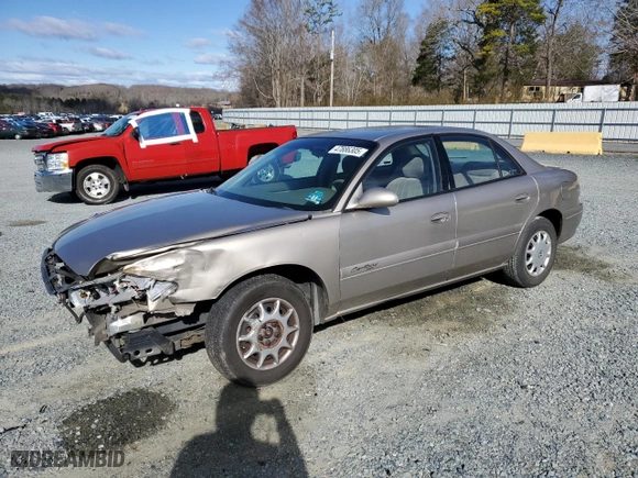 2002 Buick Century Custom with VIN 2G4WS52J121257761, listed as a Copart auction lot 47886305 with 0 mi miles and Salvage Title. Bid and sale history available at carsss.com. Image 1.