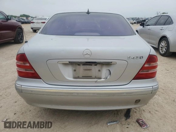 2001 Mercedes-Benz S 320/430/500 with VIN WDBNG70J71A145842, listed as a Copart auction lot 51187665 with 189,557 mi miles and Clean Title. Bid and sale history available at DreamBid. Image 6.