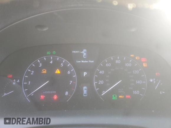 2012 Lexus LS 460 with VIN JTHCL5EF1C5014719, listed as a Copart auction lot 41970505 with Not provided miles and Salvage title. Bid and sale history available at DreamBid. Image 9.