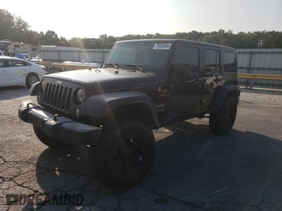2018 Jeep Wrangler JK Unlimited Sport S with VIN 1C4BJWDG1JL907310, listed as a Copart auction lot 70826504 with 135,413 mi miles and Salvage Title. Bid and sale history available at carsss.com. Image 1.