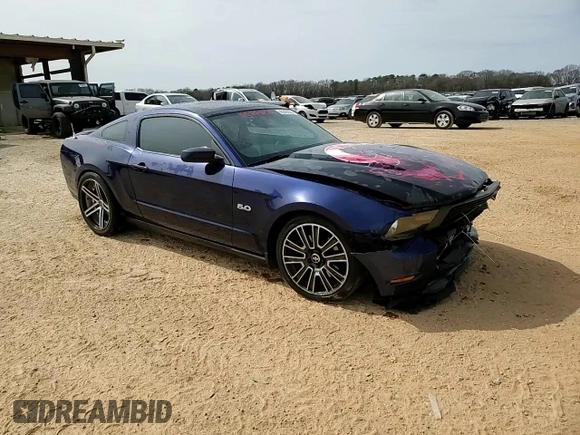 2012 Ford Mustang GT Premium with VIN 1ZVBP8CF6C5288565, listed as a Copart auction lot 48349235 with 157,347 mi miles and Salvage Title. Bid and sale history available at DreamBid. Image 14.