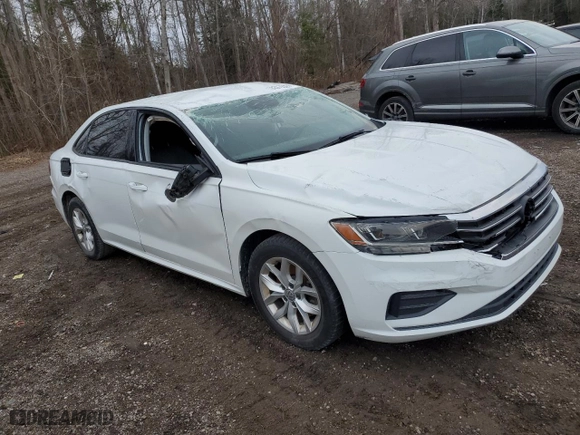 2020 Volkswagen Passat 2.0T S with VIN 1VWAA7A38LC002825, listed as a Copart auction lot 82870524 with 0 mi miles and Salvage Title. Bid and sale history available at carsss.com. Image 4.